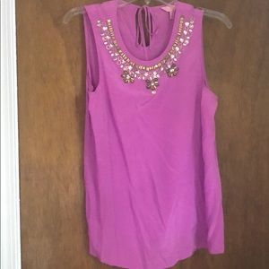 Lilly Pulitzer Purple Top with Neck Detail